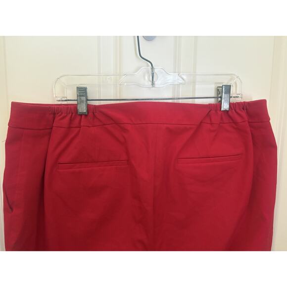 Talbots Women's 16W Red Hampshire Ankle Dress Pants, Pockets, Belt Loops - Picture 5 of 6